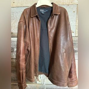 Men’s Ralph Lauren polo leather jacket